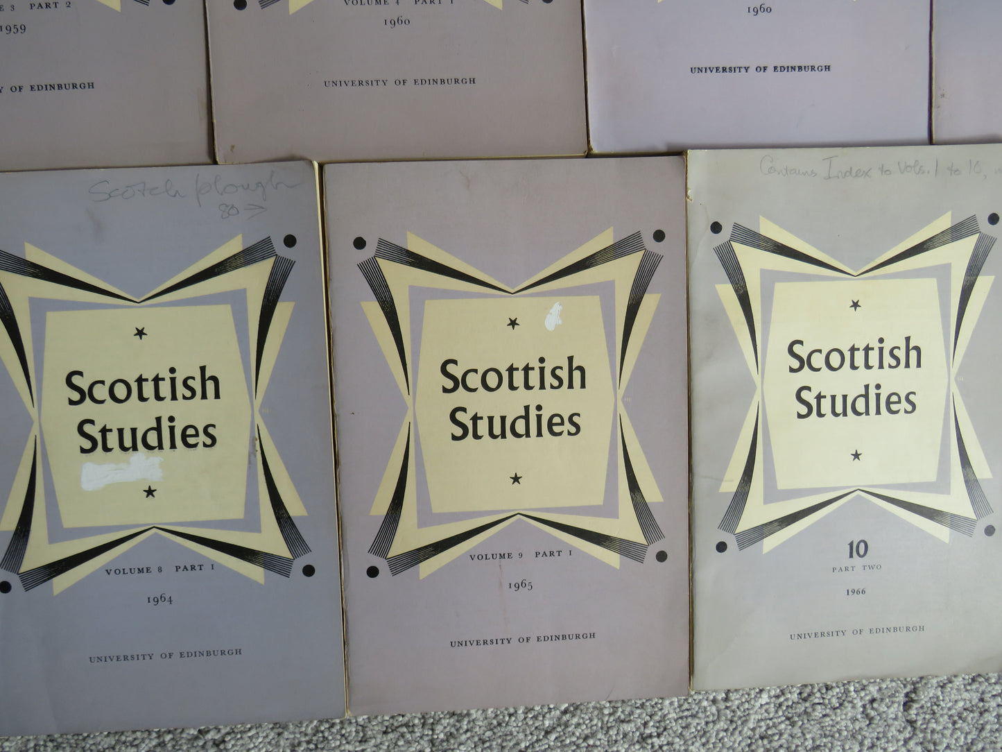 18 Volumes of Scottish Studies From University of Edinburgh