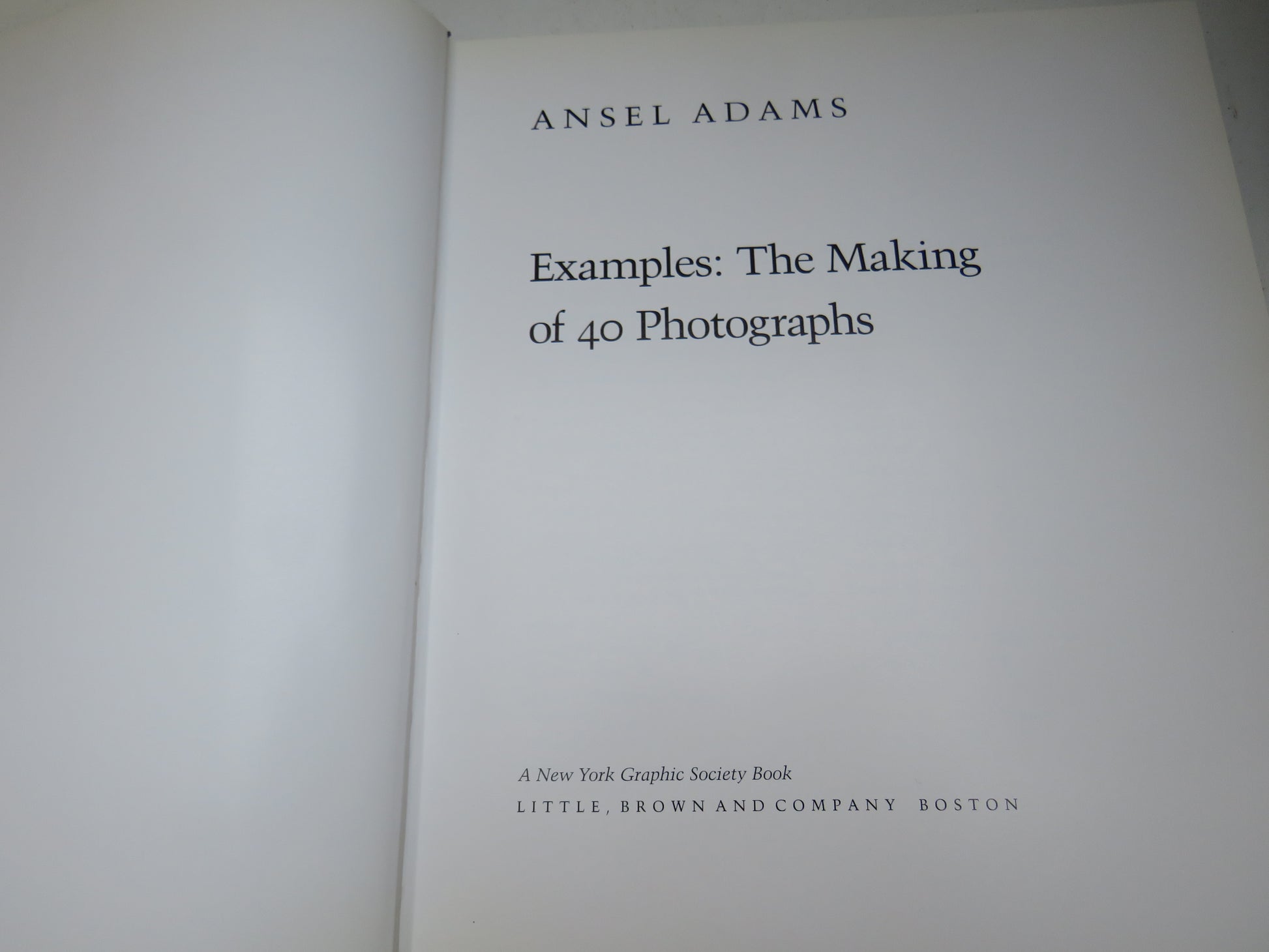 Examples, The Making of 40 Photographs by Ansel Adams 1983 First edition (Modern Photography Book) book 3