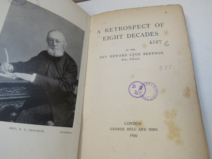 A Retrospect of Eight Decades By The Edward Lyon Berthon 1899 book image 5