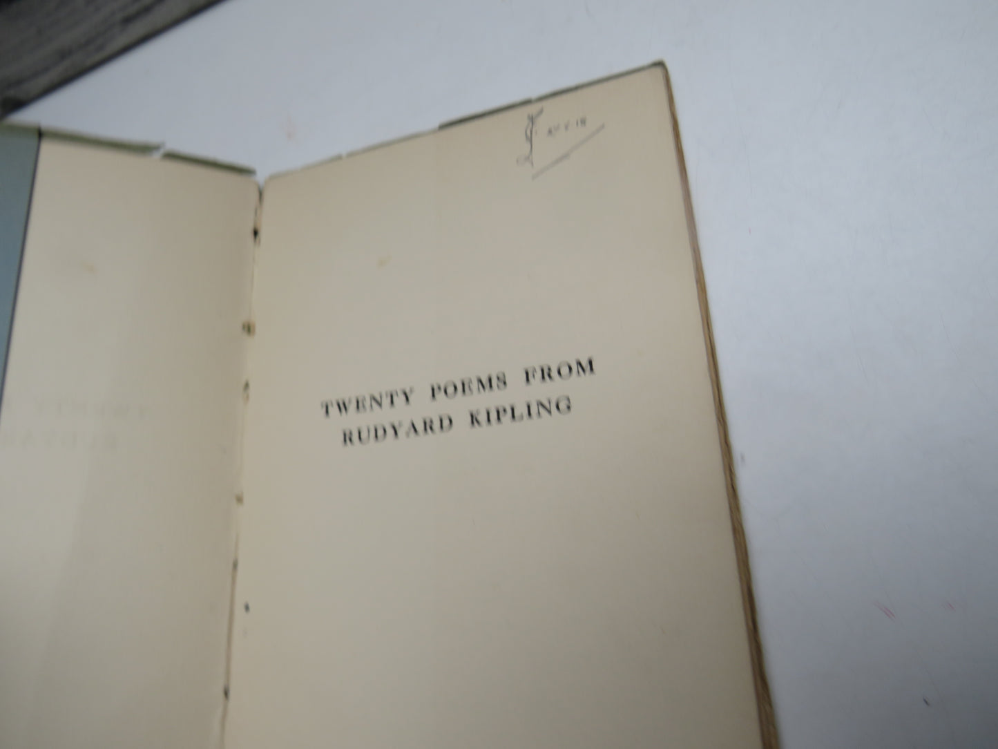 Twenty Poems From Rudyard Kipling 1928