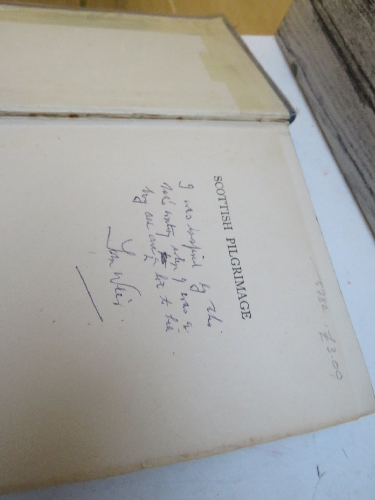 Scottish Pilgrimage In The Land of the Lost Content By T. Ratcliffe Barnett 1944