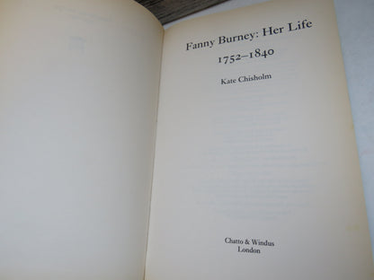 Fanny Burney, Her Life 1752-1840 by Kate Chisholm 1998 (Modern Biography Book) book image 3