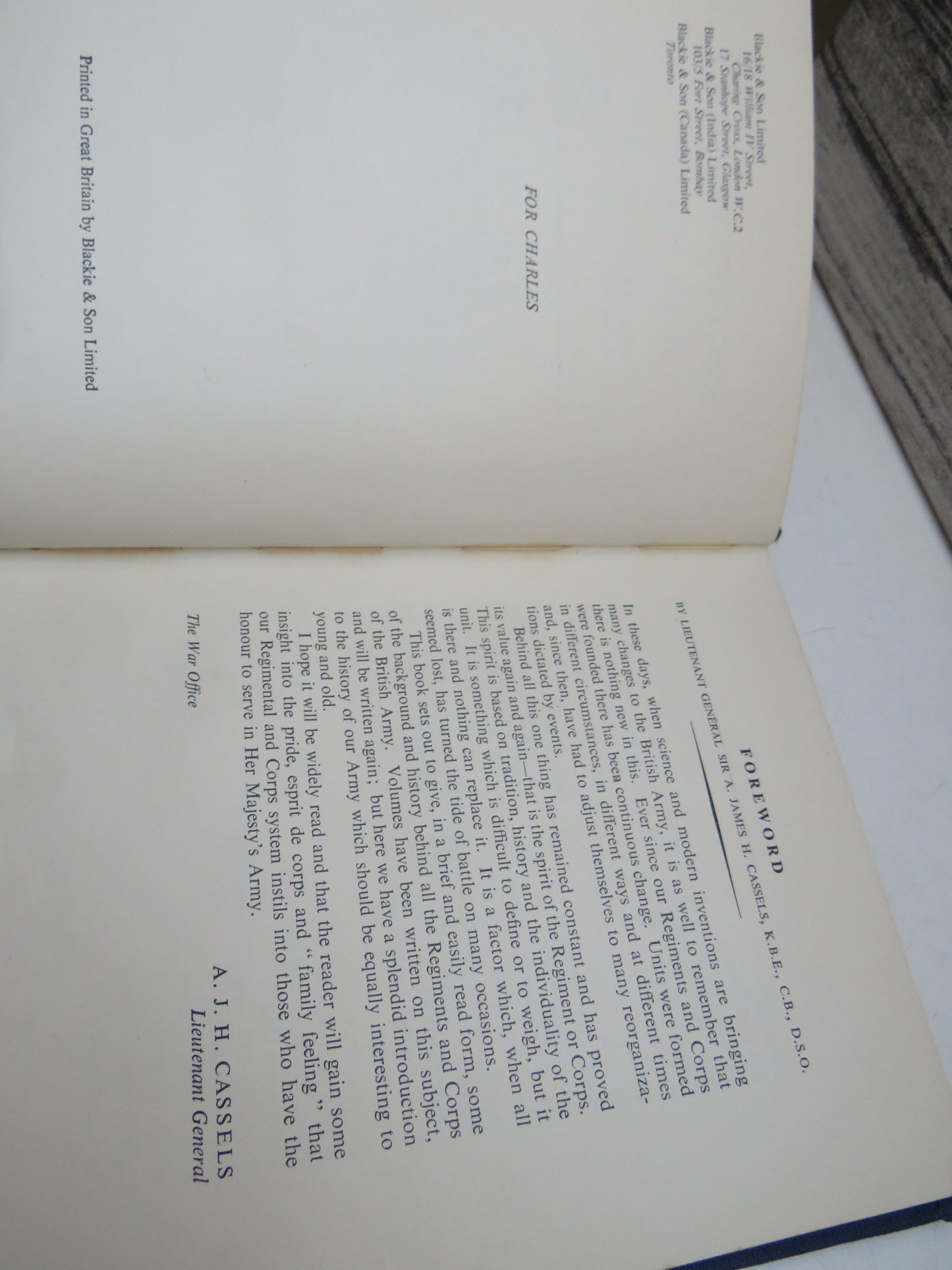 Regiments At A Glance By Lt. Col. Frank Wilson