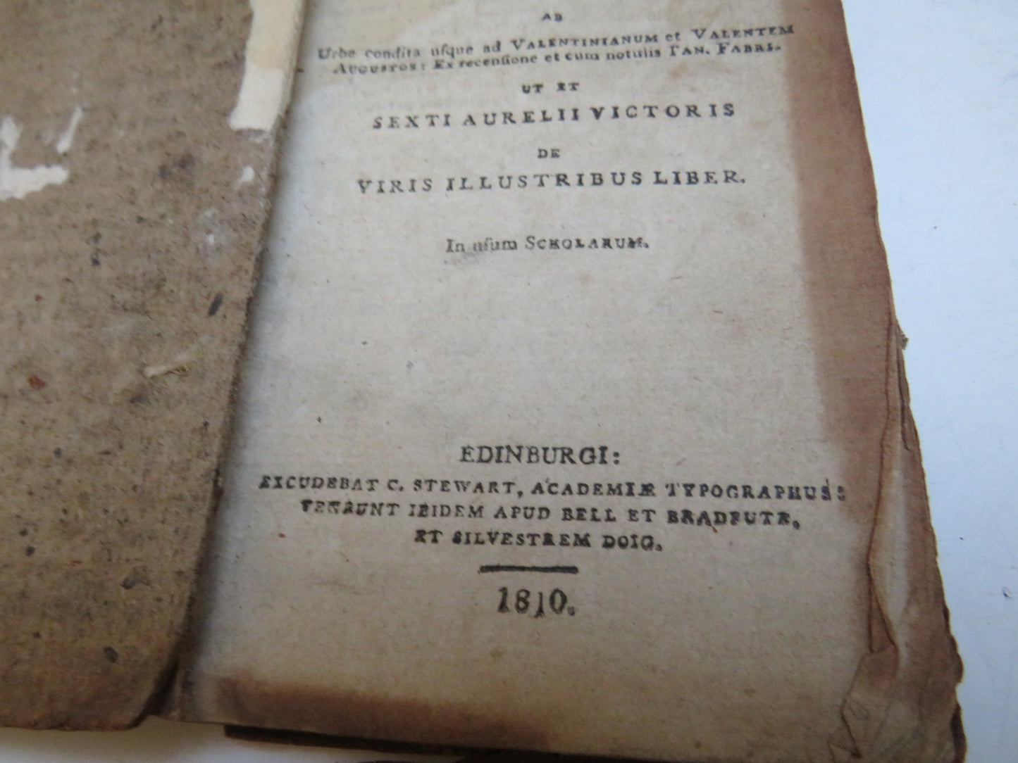 Eutropii Historiae Romanae Breviarium 1810 Small Antique Book