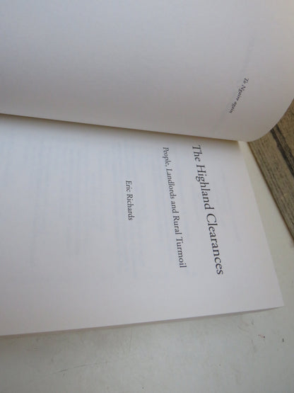 The Highland Clearances People, Landlords and Rural Turmoil By Eric Richards 2008 book image 3