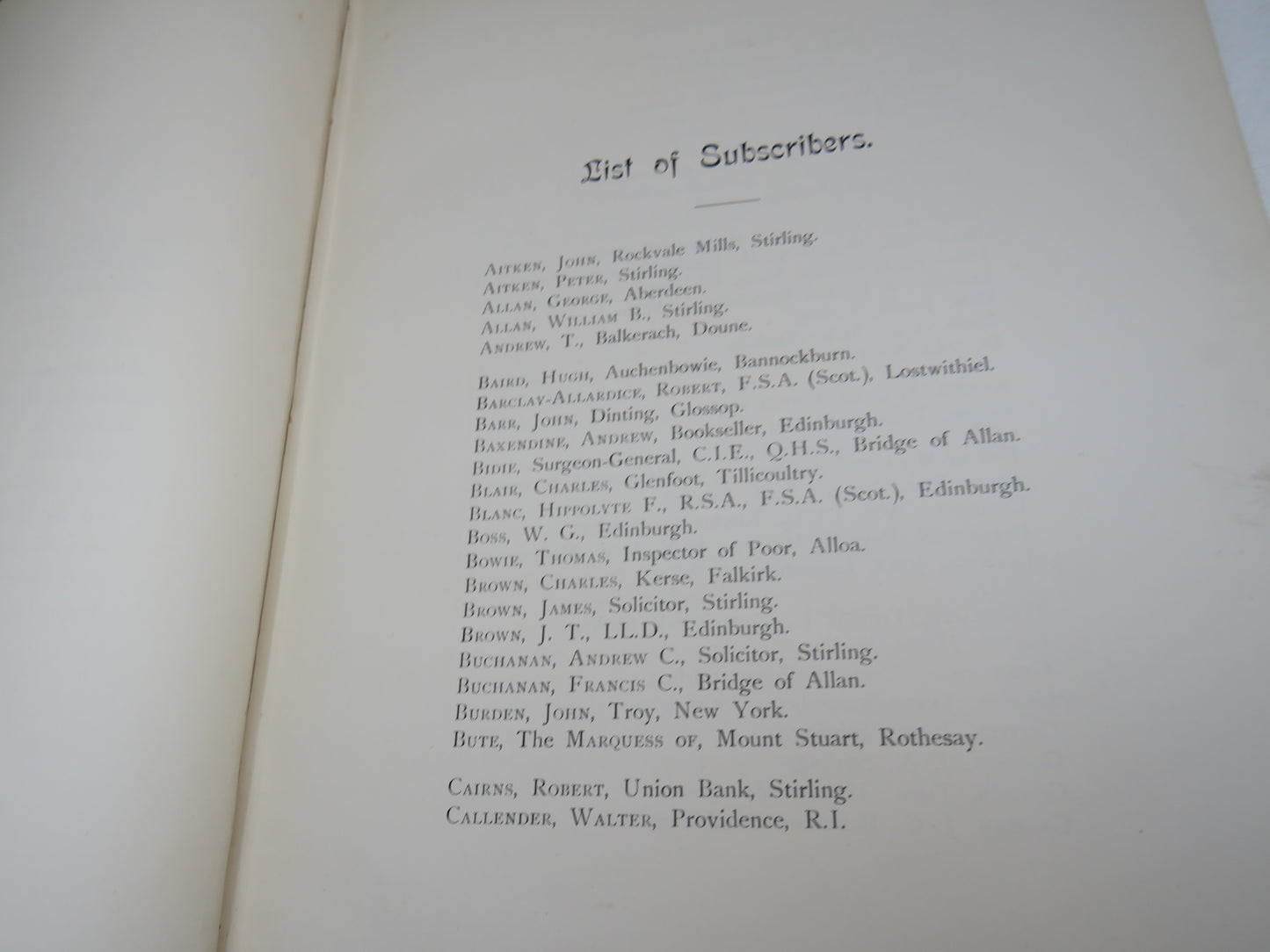 Old Nooks of Stirling Delineated and Described By J. S. Fleming 1898