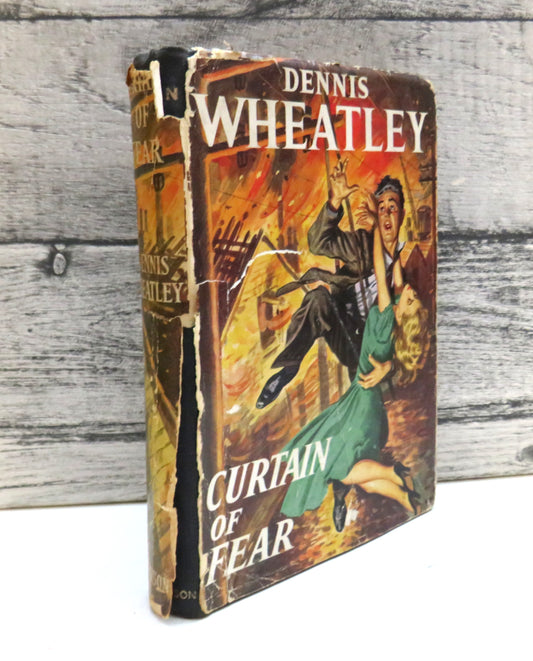 Curtain Of Fear by Dennis Wheatley 1953 (Vintage Thriller Novel)
