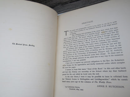 History of the High School of Stirling By A. F. Hutchison 1904