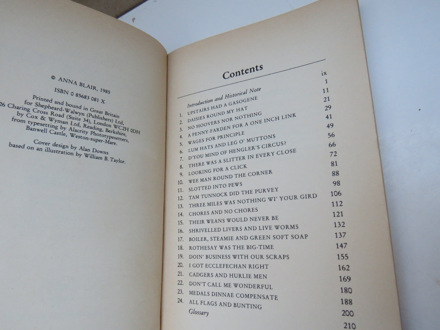 Tea At Miss Cranston's A Century of Glasgow Memories Collected and Compiled By Anna Blair 1985