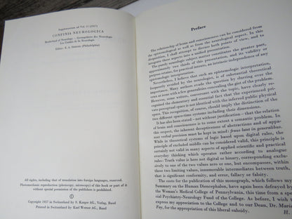 Brain and Consciousness Some Prolegomena To An Approach of the Problem By Hartwig Kuhlenbeck 1957