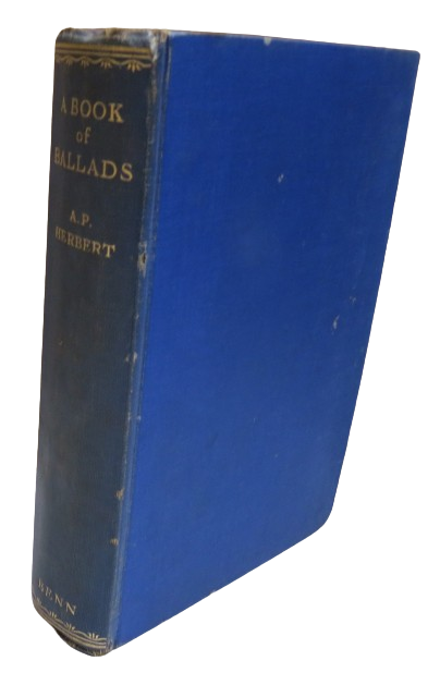 A Book of Ballads being the Collected Light Verse of A. P. Herbert, 1931 book front cover