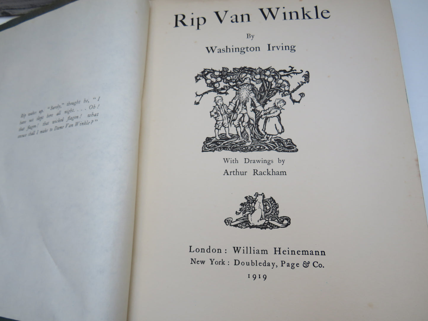 Rip Van Winkle By Washington Irving 1919 Drawings By Arthur Rackham