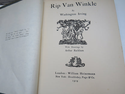 Rip Van Winkle By Washington Irving 1919 Drawings By Arthur Rackham