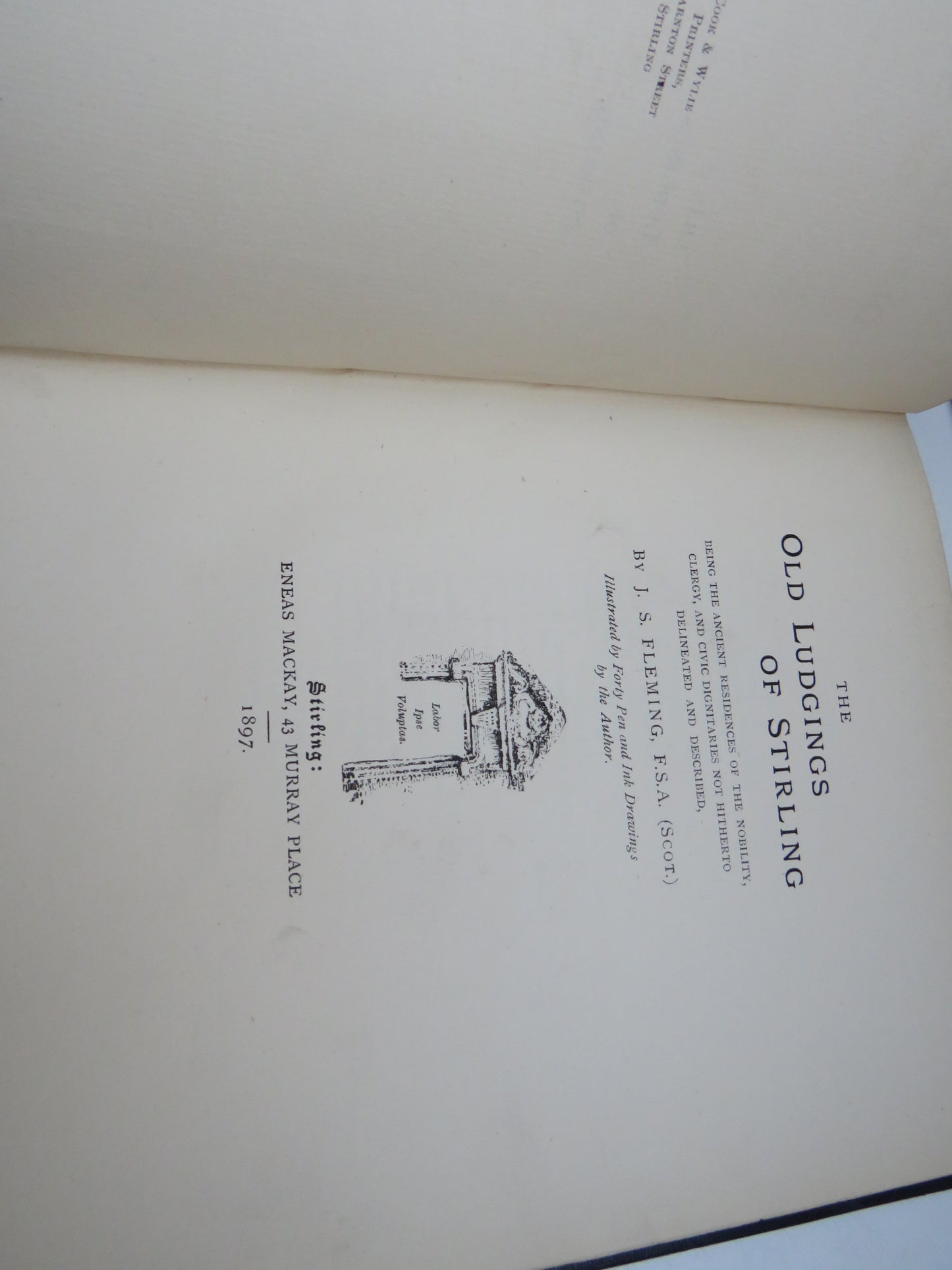 The Old Ludgings of Stirling By J.S. Fleming 1897