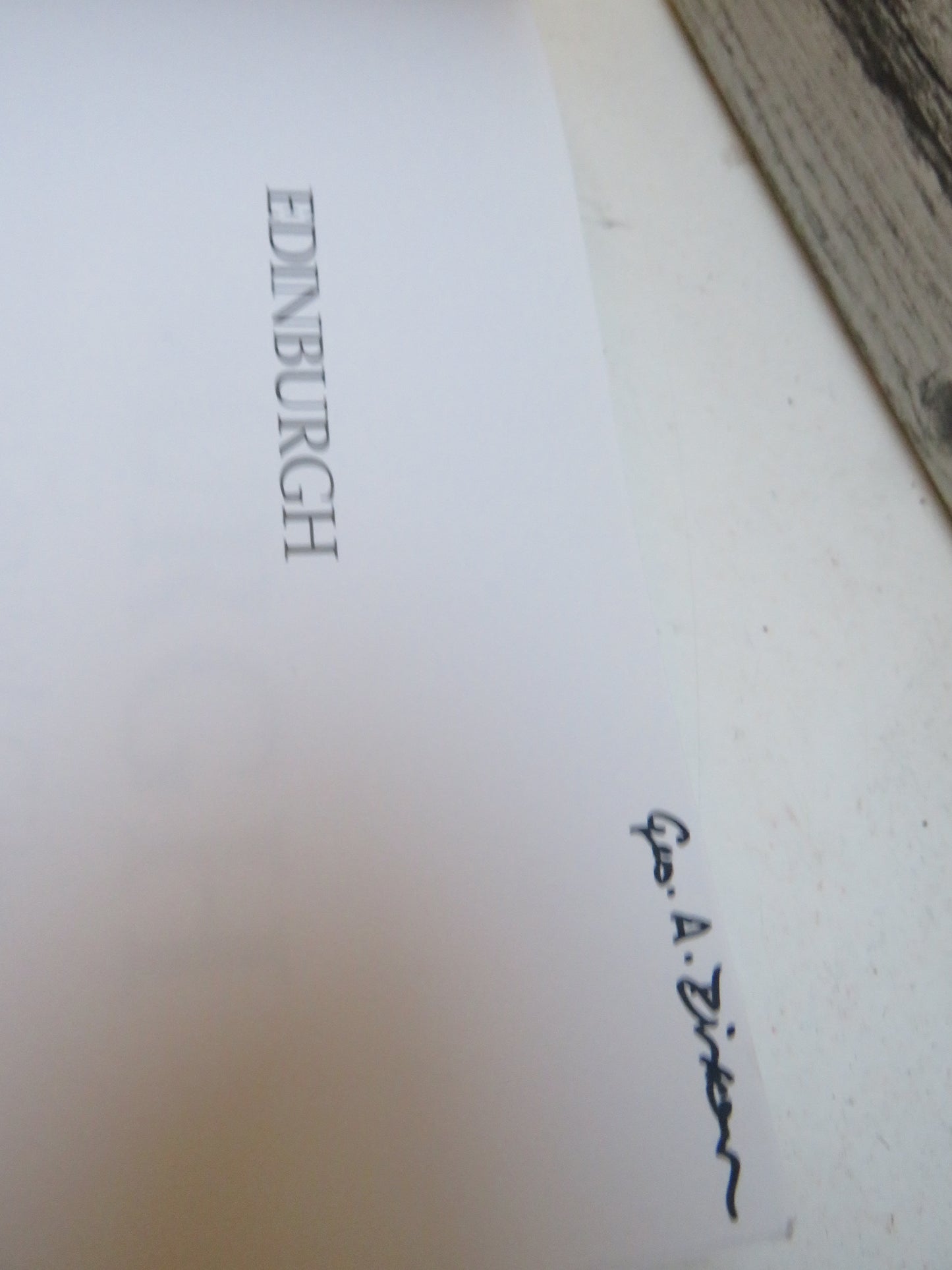 Edinburgh The Making of a Capital City Edited By Brian Edwards and Paul Jenkins 2005