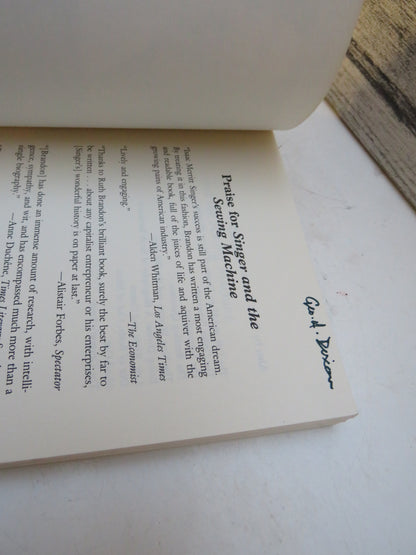 Singer and The Sewing Machine A Capitalist Romance By Ruth Brandon 1996 book image 3