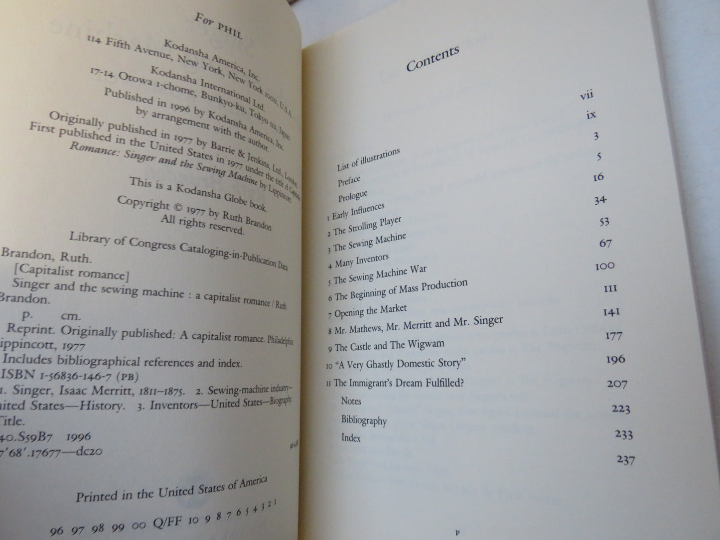 Singer and The Sewing Machine A Capitalist Romance By Ruth Brandon 1996