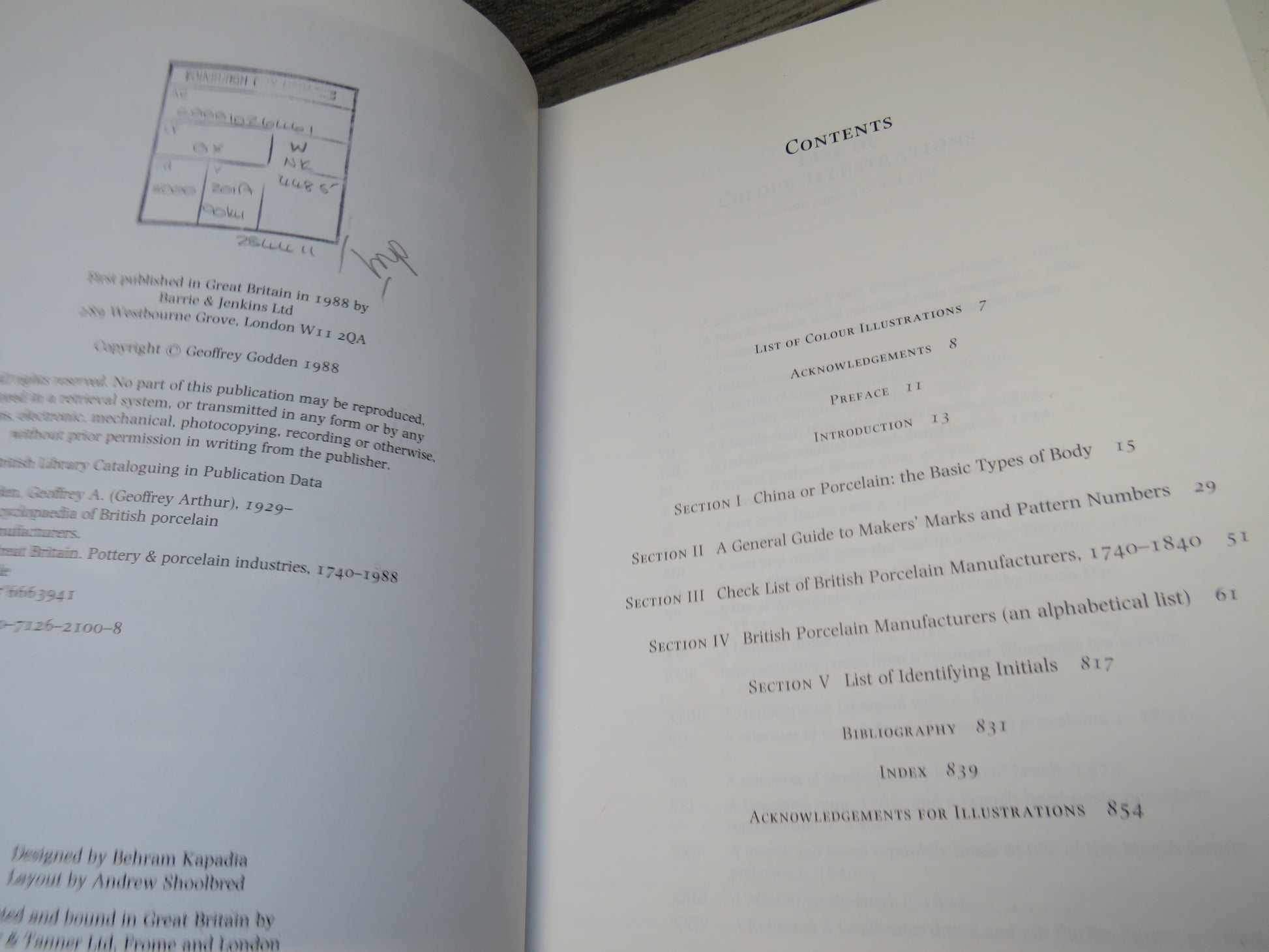 Encyclopaedia of British Porcelain Manufacturers by Geoffrey A. Godden 1988 First Edition (Modern Reference Book) book 6