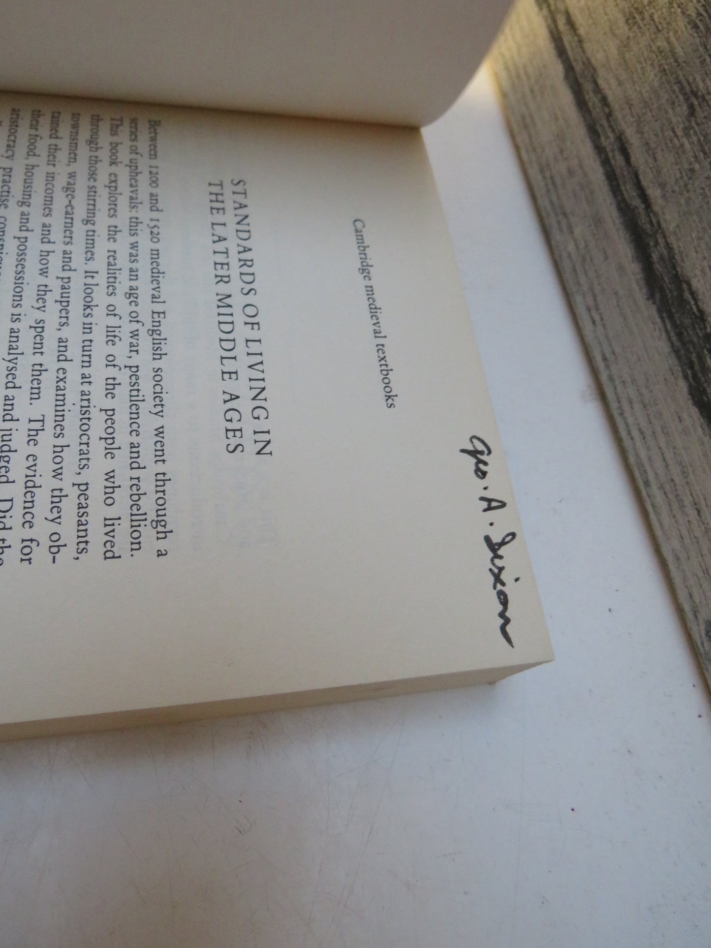 Standards of Living In The Later Middle Ages Social Change In England C.1200-1520 By Christopher Dyer 1990