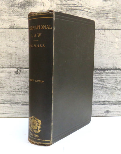 A Treatise on International Law by William Edward Hall 1890 (Antique Law Book) book front cover