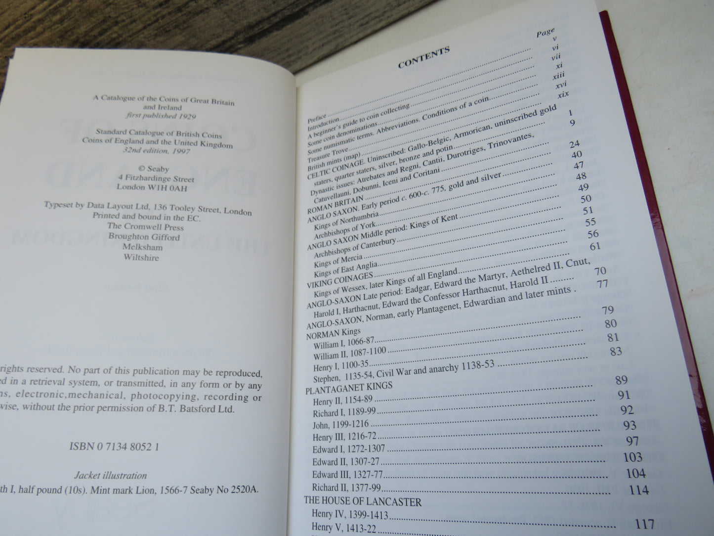 Coins of England and the United Kingdom, Standard Catalogue of British Coins 1997, 32nd edition (Modern Reference Book) book 4