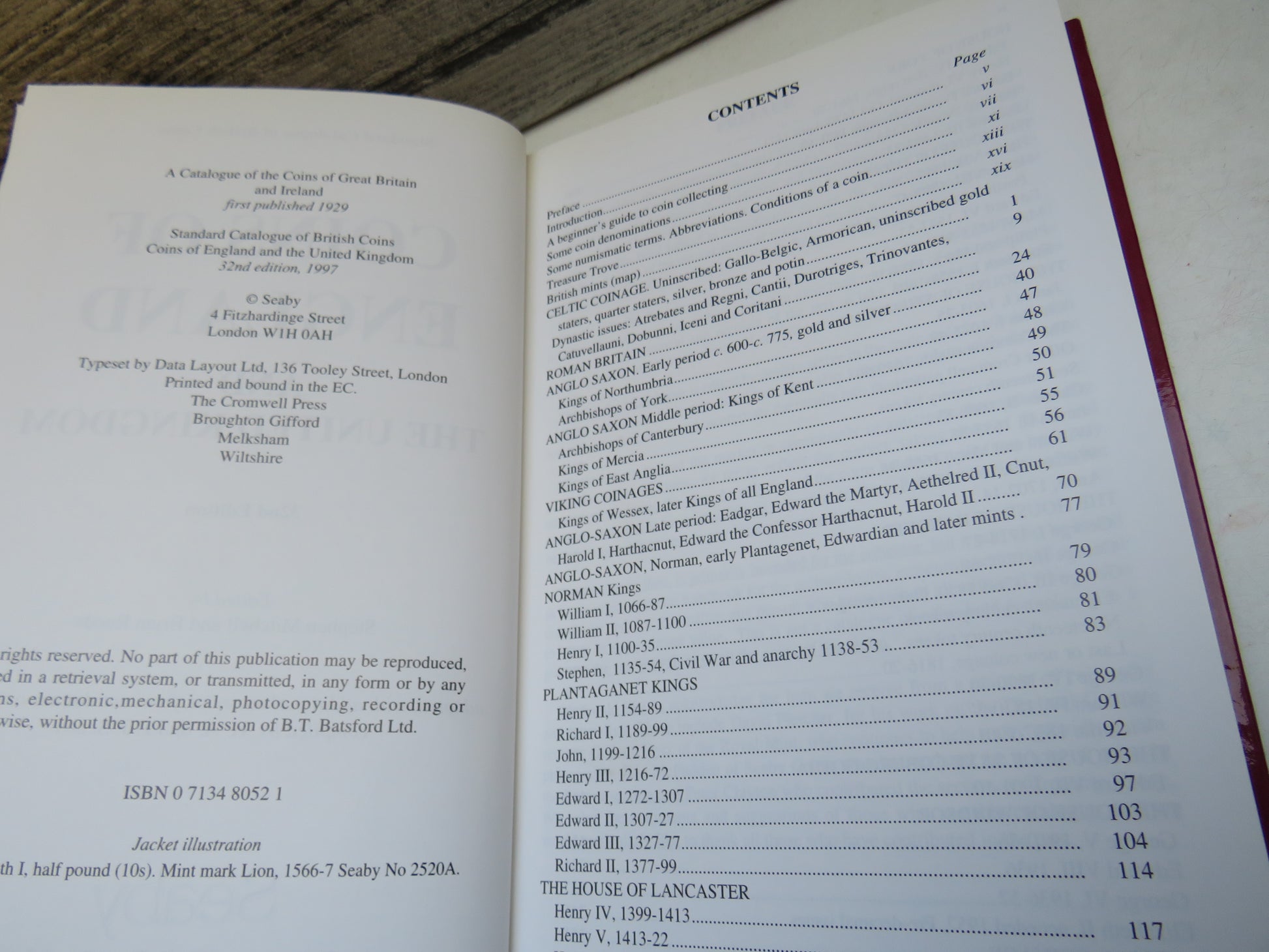 Coins of England and the United Kingdom, Standard Catalogue of British Coins 1997, 32nd edition (Modern Reference Book) book 4