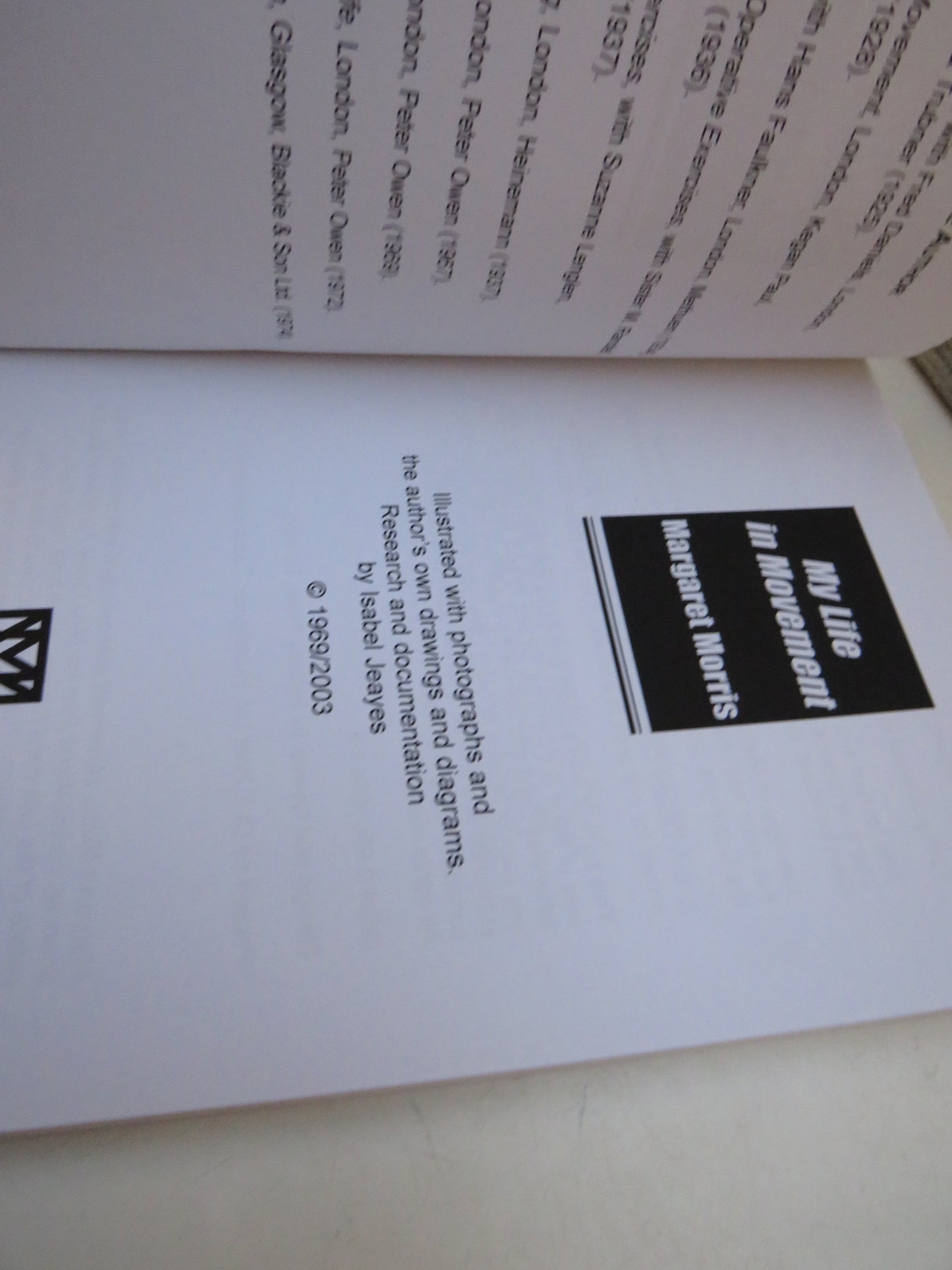 My Life In Movement By Margaret Morris 2003