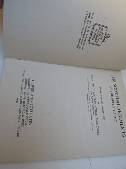 The Scottish Regiments of the British Army Edited With An Introduction By Major Ian H. Mackay Scobie book image 4