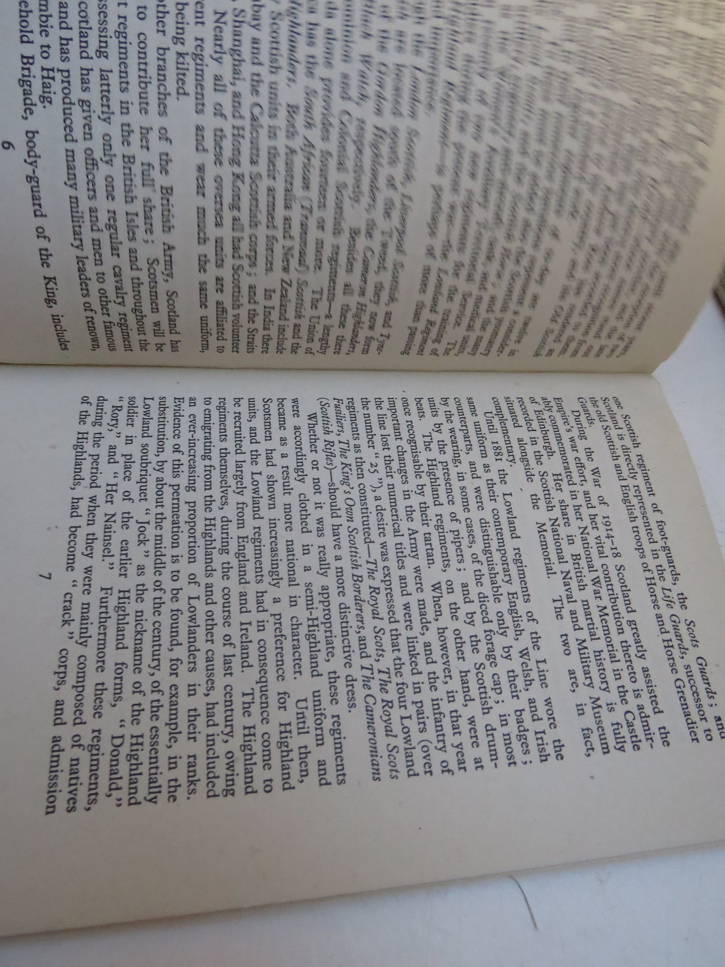 The Scottish Regiments of the British Army Edited With An Introduction By Major Ian H. Mackay Scobie 1942