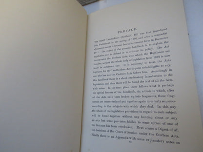 The Small Landholders (Scotland) Acts 1886-1911 By Christopher Johnston 1912 book image 6