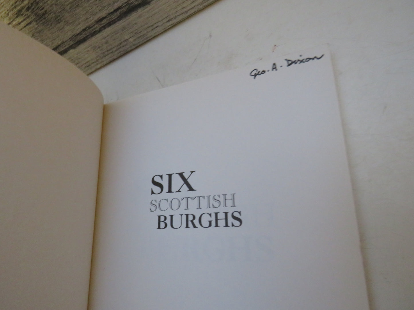 Six Scottish Burghs By Andy MacMillan 1992