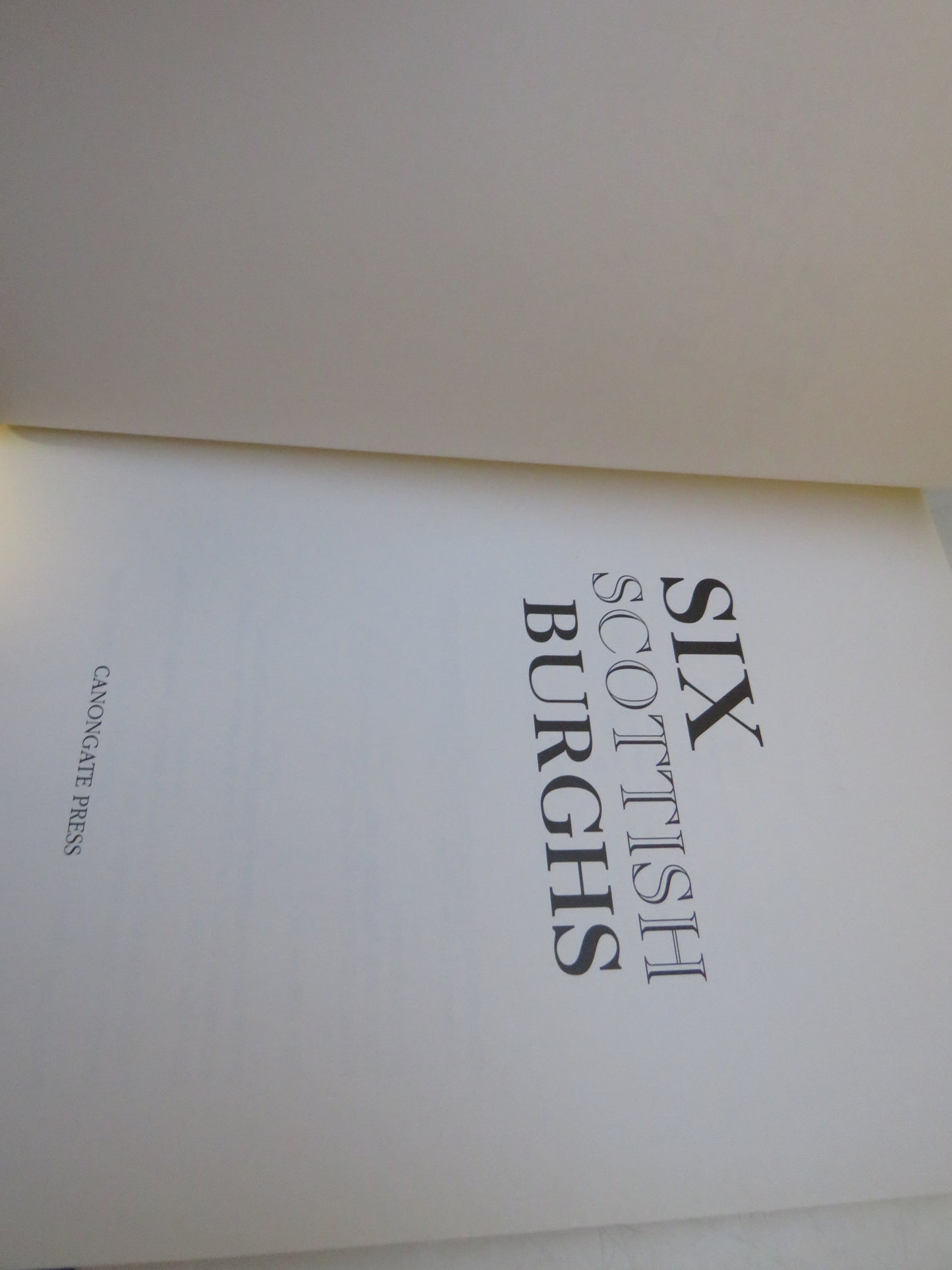 Six Scottish Burghs By Andy MacMillan 1992