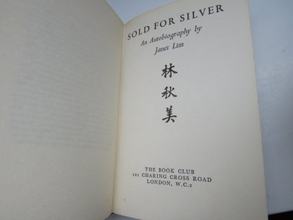 Sold For Silver An Autobiography By Janet Lim 1959 book image 3