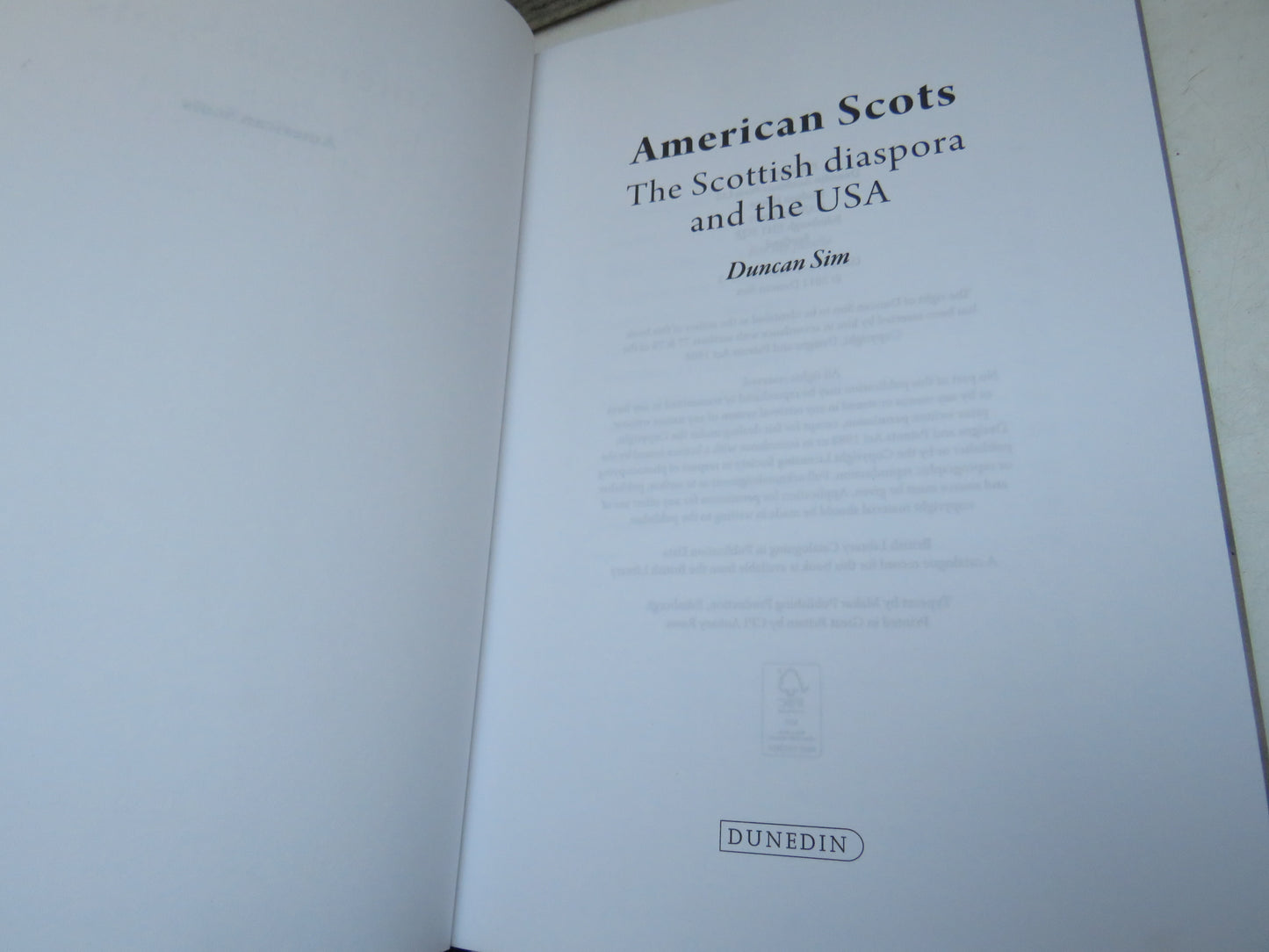 American Scots The Scottish Diaspora and the USA By Duncan Sim 2011 (Modern Diaspora History) book 3