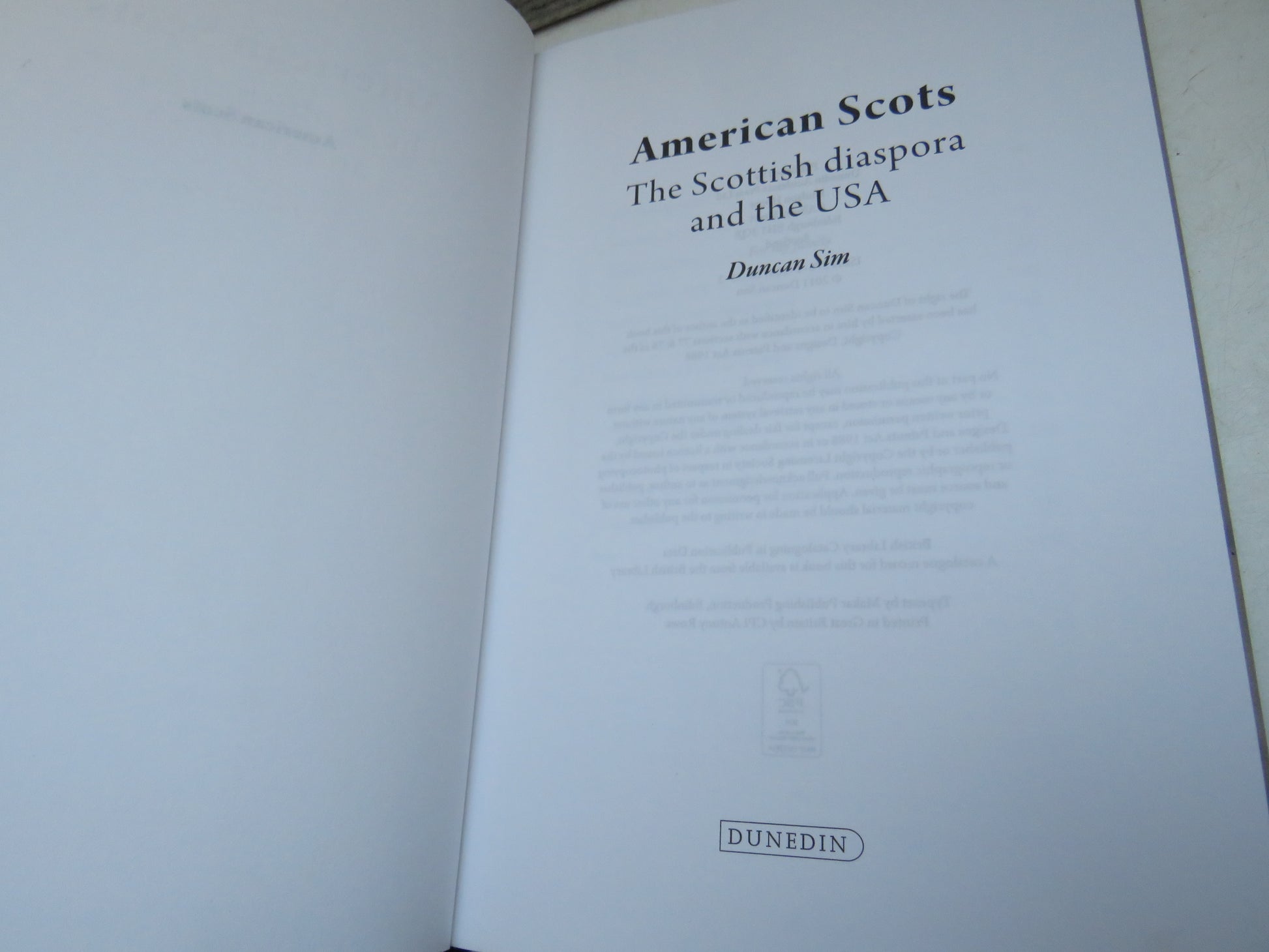 American Scots The Scottish Diaspora and the USA By Duncan Sim 2011 (Modern Diaspora History) book 3