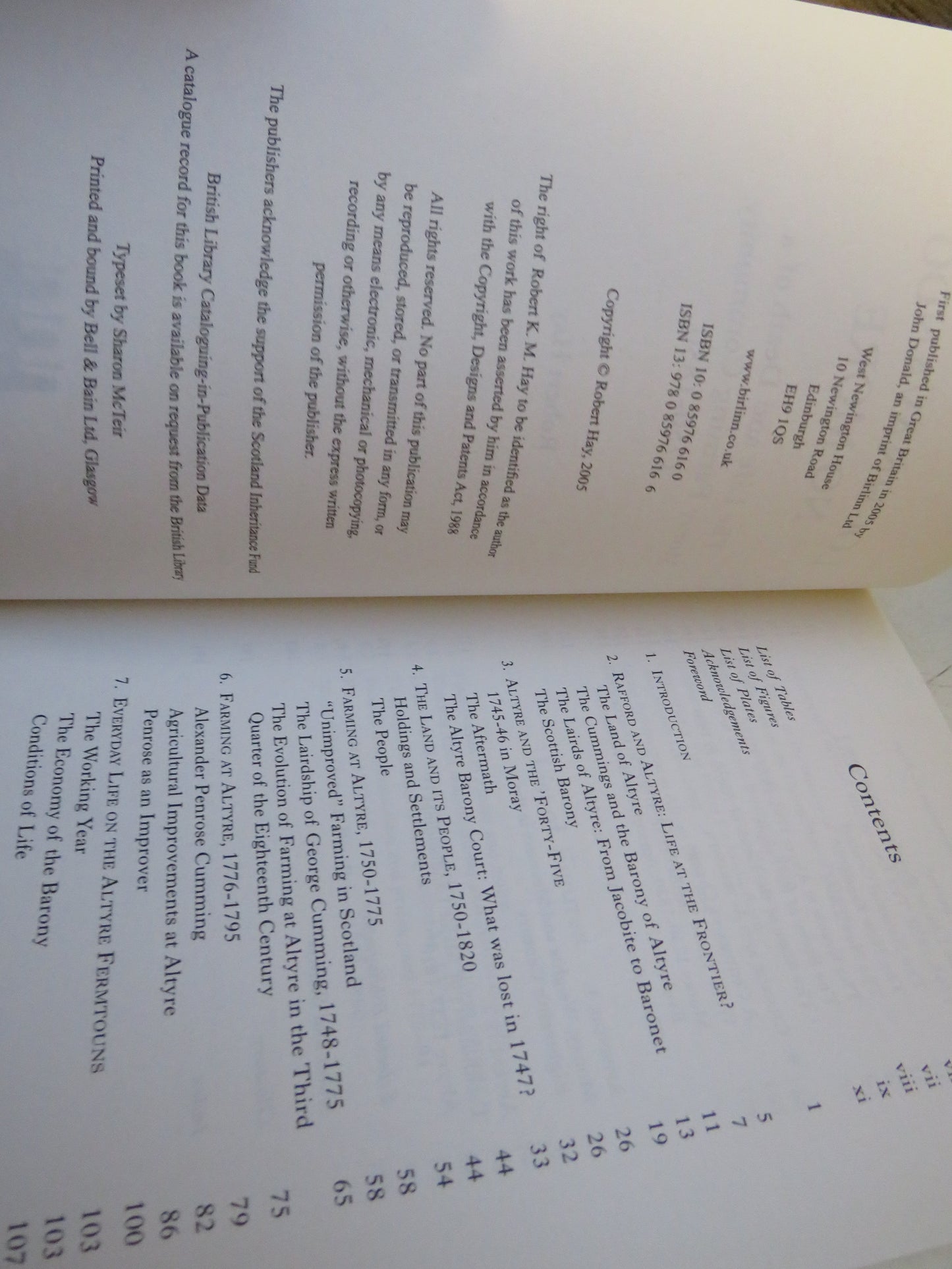 Lochnavando No More The Life and Death of a Moray Farming Community 1750-1850 By Robert Hay 2005