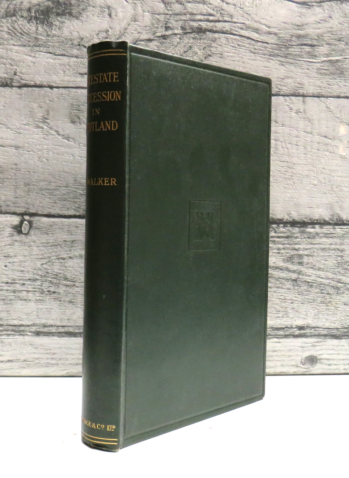 Law of Intestate Succession In Scotland By James Walker 1927