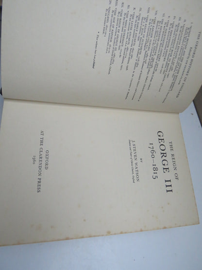 The Reign of George III 1760-1815 By J. Steven Watson 1960 book image 3
