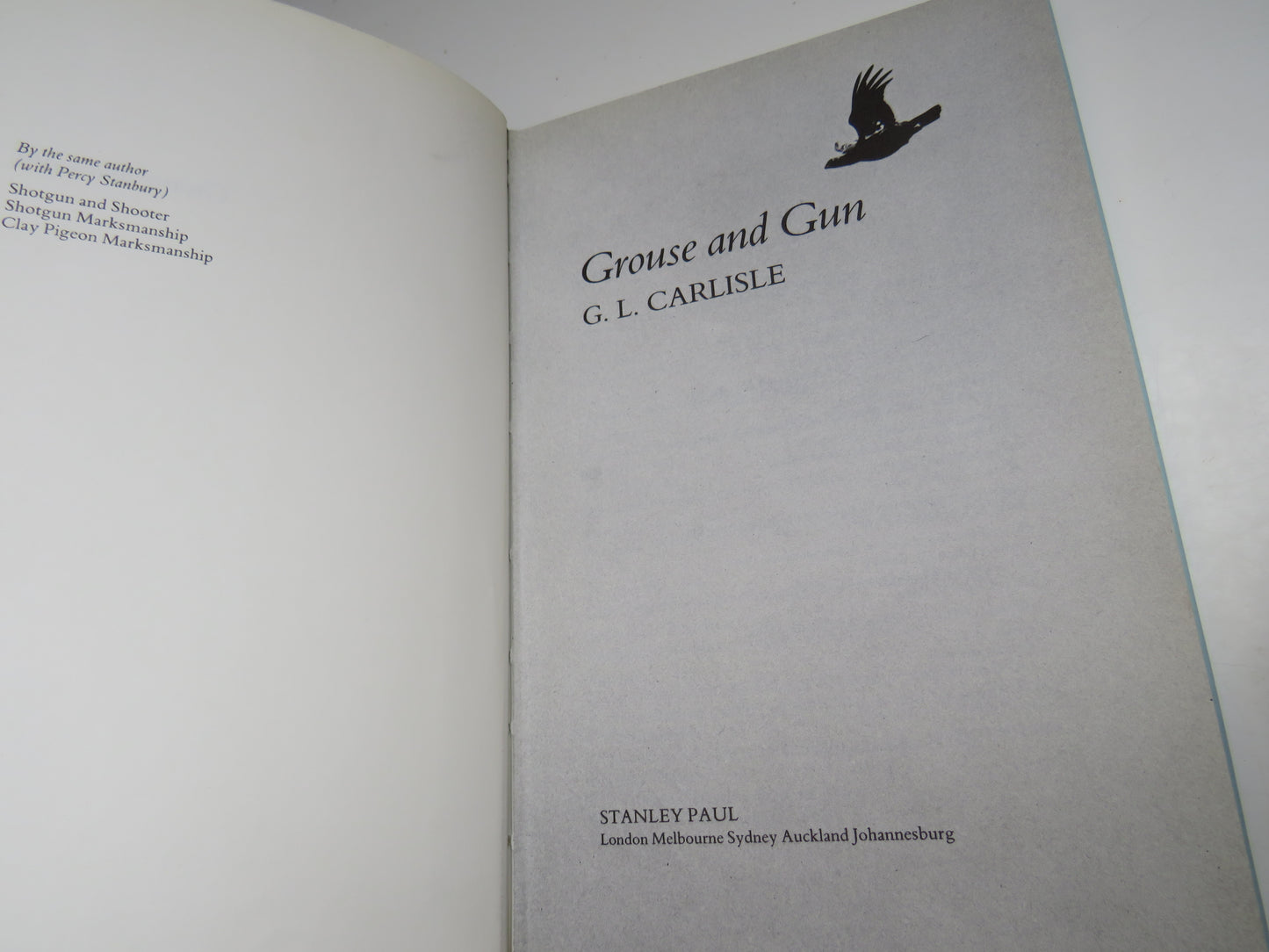 Grouse and Gun By G.L. Carlisle 2007