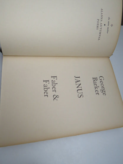 Janus By George Barker 1935 1st Edition book image 3