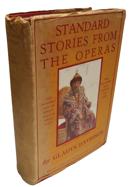 Standard Stories From The Operas by Gladys Davidson 1935 book front cover