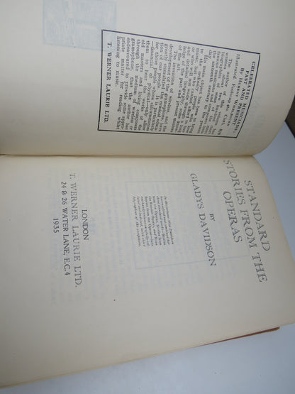 Standard Stories From The Operas by Gladys Davidson 1935 book image 4