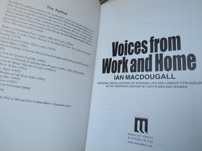 Voices From Work and Home By Ian MacDougall 2000 (Modern Social History) book image 3