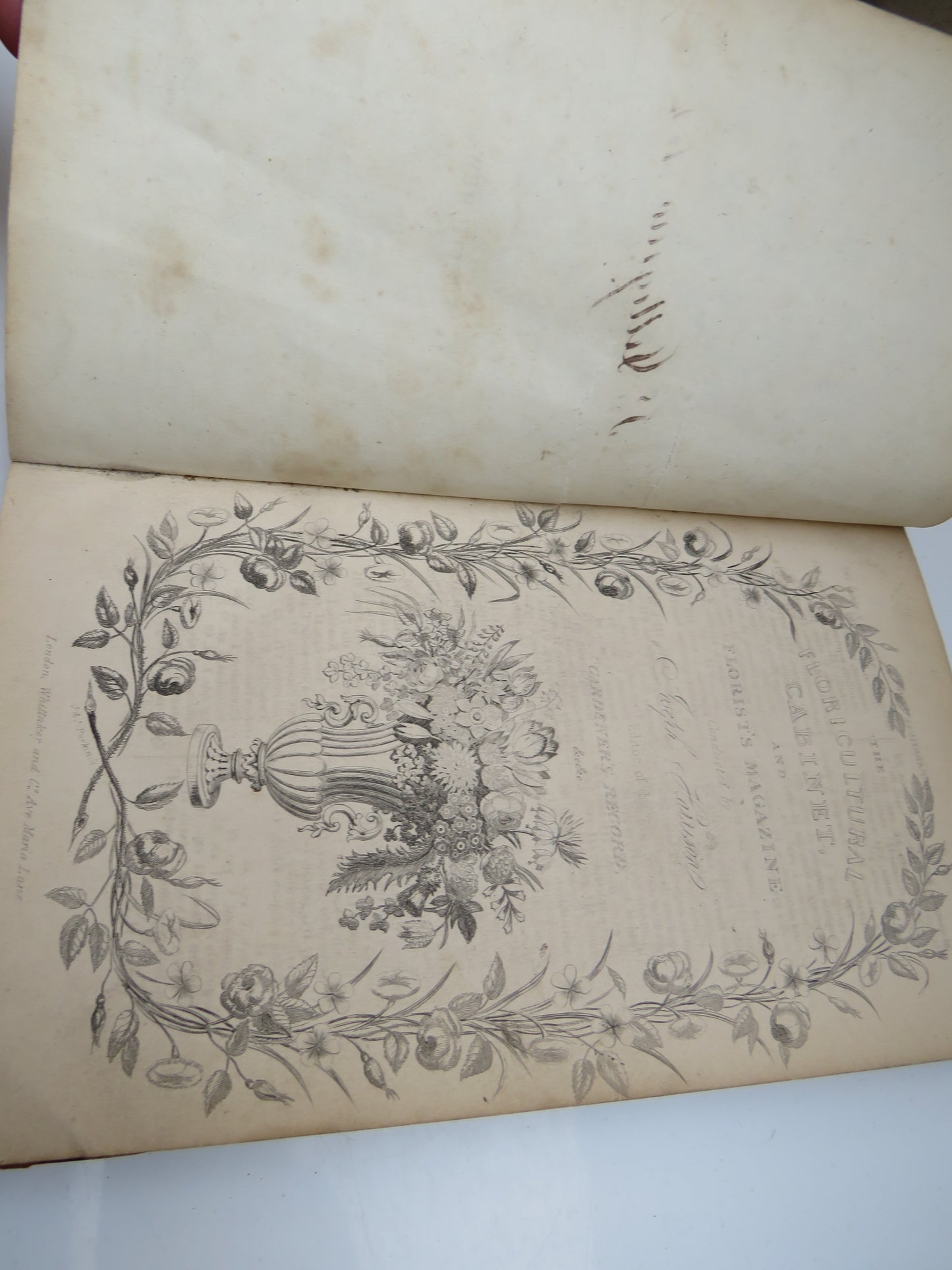 The Floricultural Cabinet and Florist's Magazine Conducted By Joseph Harrison 1840