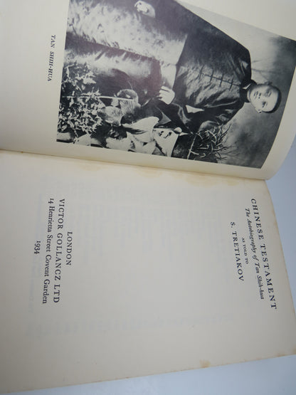 Chinese Testament The Autobiography of Tan Shih-hua as Told To S. Tretiakov 1934 book image 3
