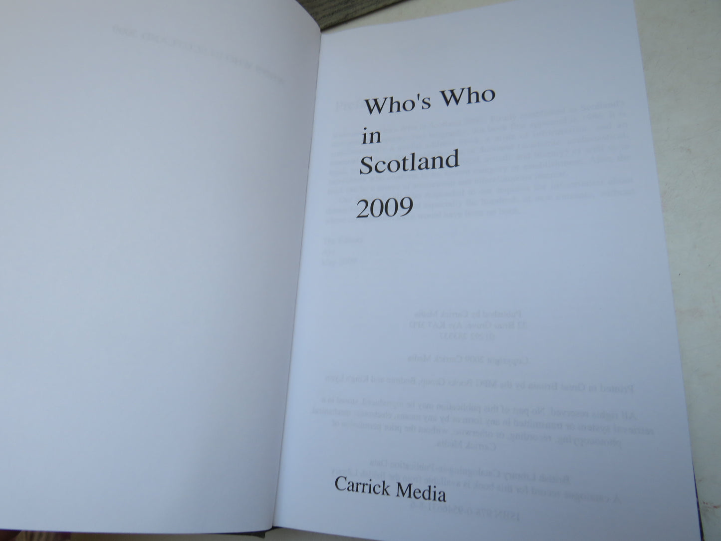 Who's Who In Scotland 2009 (Modern Reference Book) book 4