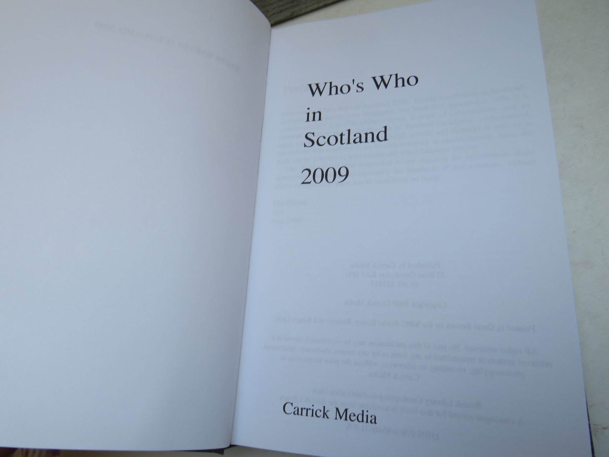 Who's Who In Scotland 2009 (Modern Reference Book) book 4