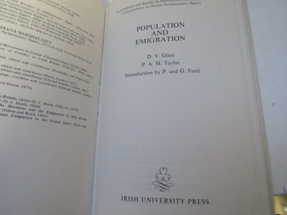 Population and Emigration By D.V. Glass, P. A. M. Taylor 1976 book image 4