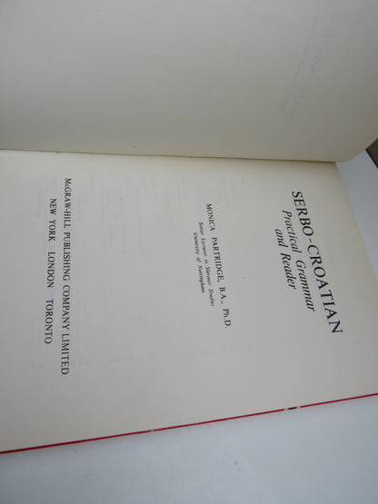 Serbo-Croatian Practical Grammar and Reader By Monica Partridge 1964 book image 3