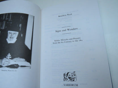 Signs and Wonders, Saints, Miracles & Prayers from the 4th Century to the 14th, by Benedicta Ward, 1 book image 3